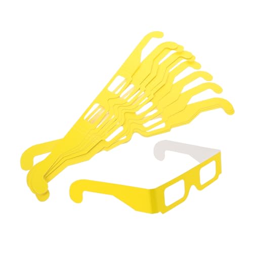 YARNOW 20 Paare Feuerwerksgläser Ergänzungen Beugungsgläser Neon-Sonnenbrille Neonbrille für Glow-Party Herzbeugungsbrille herzförmige brille Vintage-Brille in Herzform Papier Gelb YARNOW 20 Paare Feuerwerksgläser Ergänzungen Beugungsgläser Neon-Sonnenbrille Neonbrille für Glow-Party Herzbeugungsbrille herzförmige brille Vintage-Brille in Herzform Papier Gelb von YARNOW