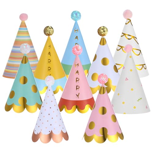 YARNOW 20 Partyhüte Aus Papier: Kegelhüte Für Geburtstagspartys Für Kinder Und Erwachsene Geburtstags- Babyparty- Brautparty- Und Feierdekorationen. YARNOW 20 Partyhüte Aus Papier: Kegelhüte Für Geburtstagspartys Für Kinder Und Erwachsene Geburtstags- Babyparty- Brautparty- Und Feierdekorationen. von YARNOW