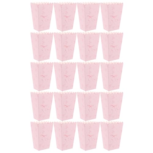 YARNOW 20 Stück Film-Popcorn-Boxen: Party-Geschenktüten mit Schleife, Süßigkeiten-Etui, Ornament-Behälter, Bäckerei-Geschenkboxen für Filmabend-Partyzubehör, Rosa YARNOW 20 Stück Film-Popcorn-Boxen: Party-Geschenktüten mit Schleife, Süßigkeiten-Etui, Ornament-Behälter, Bäckerei-Geschenkboxen für Filmabend-Partyzubehör, Rosa von YARNOW