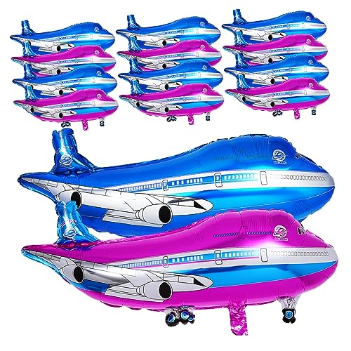 YARNOW 20 Stück Folienballons Flugzeugform Partydekoration für Geburtstagsfeiern Leicht Aufzublasen für Helium oder Luft für Kindergeburtstage und Flugzeug Mottopartys YARNOW 20 Stück Folienballons Flugzeugform Partydekoration für Geburtstagsfeiern Leicht Aufzublasen für Helium oder Luft für Kindergeburtstage und Flugzeug Mottopartys von YARNOW