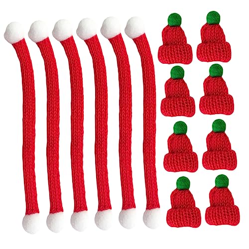 YARNOW 20 Stück Mini Strickmützen und Schals Set Teiliges Weihnachtsdekor für Puppen Flaschen und DIY Bastelprojekte Farbenfrohe Accessoires für Festliche Anlässe YARNOW 20 Stück Mini Strickmützen und Schals Set Teiliges Weihnachtsdekor für Puppen Flaschen und DIY Bastelprojekte Farbenfrohe Accessoires für Festliche Anlässe von YARNOW