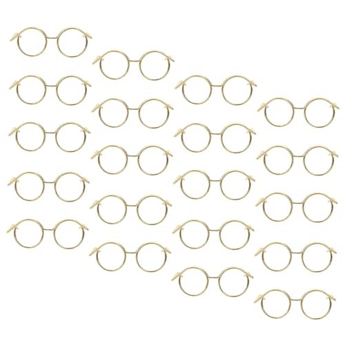 YARNOW 20 Stück Puppenbrillen Zubehör Linsenlose Brille für Puppen Dekoration Puppenhaus Zubehör Perfektes für Weihnachten YARNOW 20 Stück Puppenbrillen Zubehör Linsenlose Brille für Puppen Dekoration Puppenhaus Zubehör Perfektes für Weihnachten von YARNOW