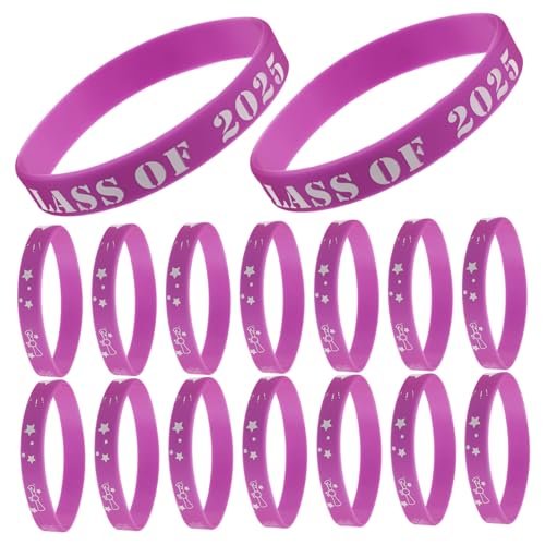 YARNOW 20 Stück Silikon Armbänder zur Abschlussfeier Glückwunsch Handgelenkband für Schul und College Abschlussfeiern Trendiges Party Zubehör von YARNOW