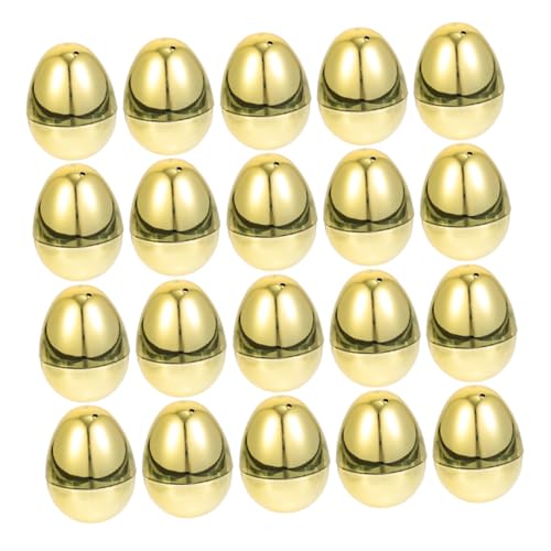 YARNOW 20 Stück Teiliges Befüllbare Goldene Kunststoff Ostereier zum Befüllen und Dekorieren Wiederverwendbare Osterdeko für Party Garten Tisch Festliche Atmosphäre Geschenkboxen YARNOW 20 Stück Teiliges Befüllbare Goldene Kunststoff Ostereier zum Befüllen und Dekorieren Wiederverwendbare Osterdeko für Party Garten Tisch Festliche Atmosphäre Geschenkboxen von YARNOW