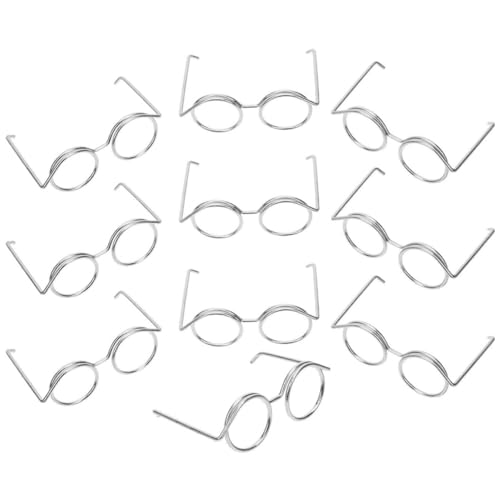 YARNOW 20 Stücke Kleiner Puppenbrillen für Puppen Linsenlose Brille für Selbstgemacht Puppen Kostüme für Kreative Spielideen von YARNOW