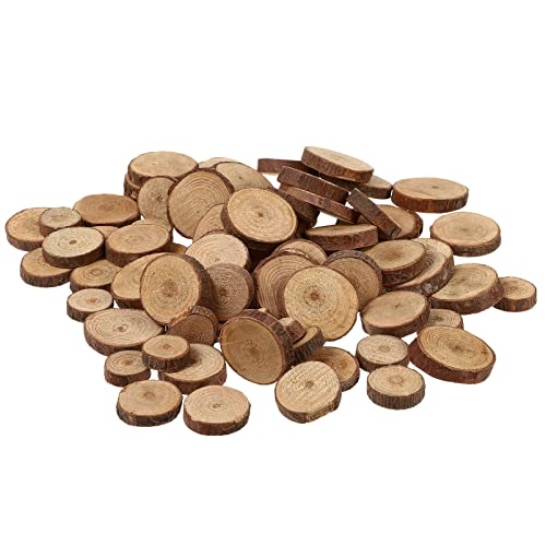 YARNOW 200 Stück Kleine Holzscheiben Rustikale Holzscheiten Naturholzstücke Für DIY-Kunsthandwerk Hochzeits-Mittelstücke YARNOW 200 Stück Kleine Holzscheiben Rustikale Holzscheiten Naturholzstücke Für DIY-Kunsthandwerk Hochzeits-Mittelstücke von YARNOW