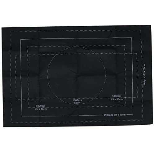 YARNOW 2000 Stück Puzzlematte für Teile Schwarze Filzmatte mit Fixierbändern und Aufrollbarem Luftrohr für Puzzleliebhaber und Einfaches Sortieren und Lagern ohne Puzzle YARNOW 2000 Stück Puzzlematte für Teile Schwarze Filzmatte mit Fixierbändern und Aufrollbarem Luftrohr für Puzzleliebhaber und Einfaches Sortieren und Lagern ohne Puzzle von YARNOW