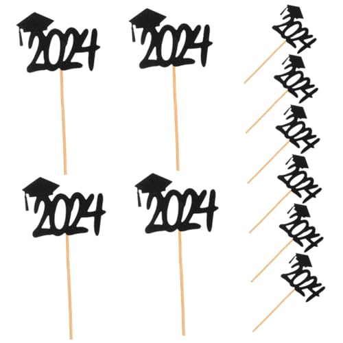 YARNOW 20Stücke Abschluss Topper Für Dekoration Für Abschlussfeiern Kuchen Picks Kuchendekorationszubehör Für Unvergessliche Feiern von YARNOW