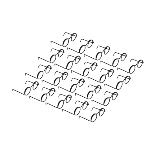 YARNOW 20Stücke Mini Puppenbrille Robuste Metallrahmen Entzückende Brillen Requisiten Für Puppen Zubehör Für Puppenkostüme Und Dekoration Vielseitig Einsetzbar von YARNOW
