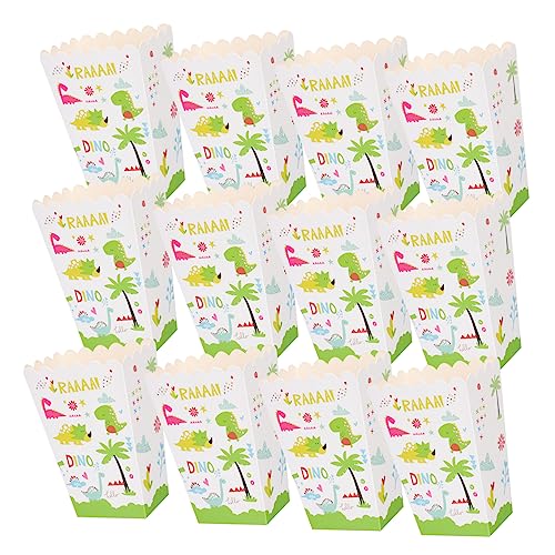 YARNOW 24 Stck. Popcorn Boxen mit Dinosaurier Muster Papiertüten für Kindergeburtstagsfeiern Süßigkeitenbehälter und Snack Boxen für Partys und Filmabende YARNOW 24 Stck. Popcorn Boxen mit Dinosaurier Muster Papiertüten für Kindergeburtstagsfeiern Süßigkeitenbehälter und Snack Boxen für Partys und Filmabende von YARNOW