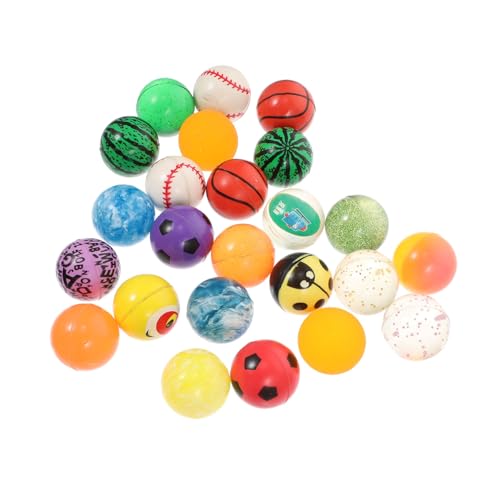 YARNOW 24 Stück Bunte Hüpfbälle für Spaßige Springbälle Stress Mischfarben für Kindergeburtstag und Mitgebsel Zufällige Designs YARNOW 24 Stück Bunte Hüpfbälle für Spaßige Springbälle Stress Mischfarben für Kindergeburtstag und Mitgebsel Zufällige Designs von YARNOW