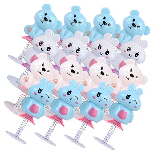 YARNOW 24 Stück Hüpfende Spielzeuge für Cartoon Hase und Bär Tier Springspielzeug für Schreibtisch Füller für Partytüten und Zufällige Farbe Zufällige Farbe von YARNOW