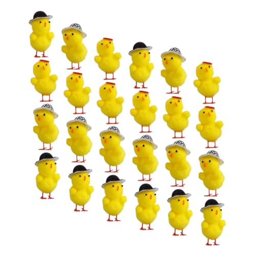 YARNOW 24 Stück Mini Plüsch Küken Süße Osterdekoration für Feiern und Veranstaltungen aus Sicheren und Langlebigen Materialien Partygeschenke von YARNOW