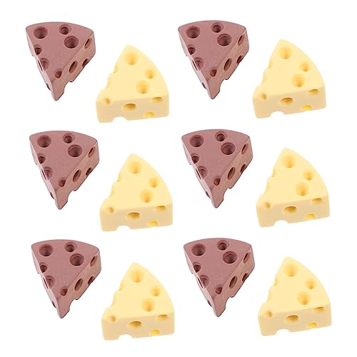 YARNOW 24 Stück Miniatur Käse Modell Resin Charms für DIY Projekte Haarschmuck Bastelbedarf Dekoration Gelb Schokoladenbraun Handgefertigte Accessoires YARNOW 24 Stück Miniatur Käse Modell Resin Charms für DIY Projekte Haarschmuck Bastelbedarf Dekoration Gelb Schokoladenbraun Handgefertigte Accessoires von YARNOW