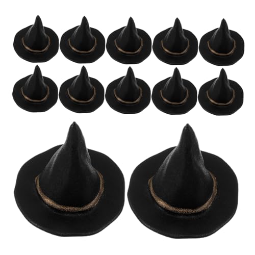 YARNOW 24 Stück Teiliges Mini Hexenhüte Schwarz für DIY Bastelprojekte Halloween Dekorationen Puppenzubehör Flaschendeko und Haar Accessoires Leichtes Material Kratzfrei Vielseitig YARNOW 24 Stück Teiliges Mini Hexenhüte Schwarz für DIY Bastelprojekte Halloween Dekorationen Puppenzubehör Flaschendeko und Haar Accessoires Leichtes Material Kratzfrei Vielseitig von YARNOW
