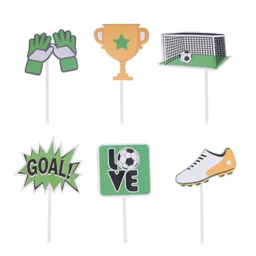 YARNOW 24Stücke Fußball Party Kuchenpicks Kreative Dessert Topper Für Fußballfeiern Tortendeko Für Kuchen Zubehör Für Feierlichkeiten Und Events YARNOW 24Stücke Fußball Party Kuchenpicks Kreative Dessert Topper Für Fußballfeiern Tortendeko Für Kuchen Zubehör Für Feierlichkeiten Und Events von YARNOW