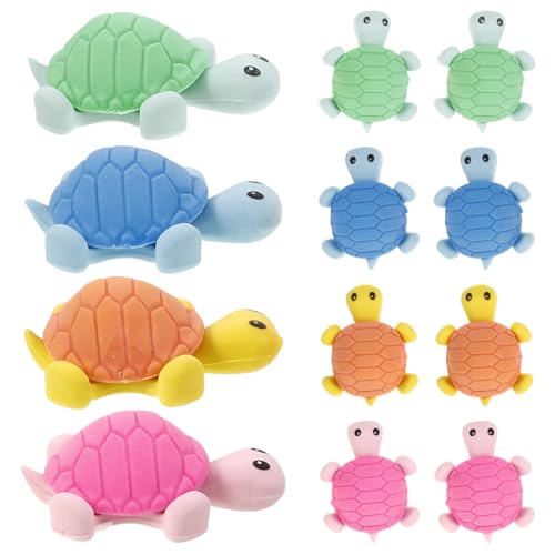 YARNOW 24Stücke Lustige Schildkröten Radiergummi für Cartoon Malerei Radiergummis Schüler Schreibwaren Geschenkideen Zufälligen Farben von YARNOW