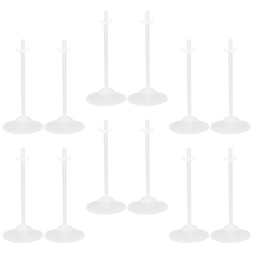 YARNOW 24Stücke Puppenstützen für Displaypuppen Transparent Stabiler Puppenständer für Sichere Präsentation von Figuren für Regale oder Tische Perfektes von YARNOW