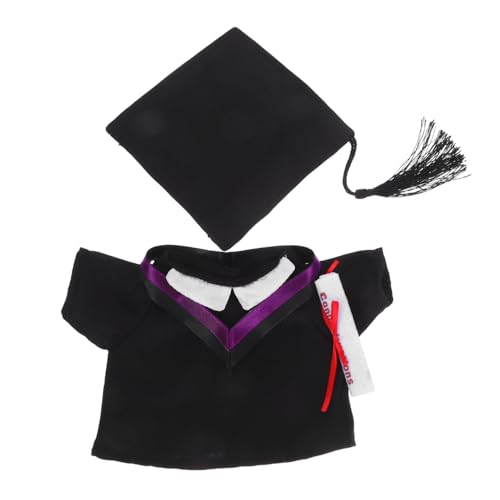 YARNOW 2Er Set Graduierungsanzug Arzteset Set Mini Plüsch Dein Kleid für Puppe Puppen-Abschlusskappe Outfit Puppenzubehör Kleidung für Puppe Puppenkleidung Puppen-Abschlusskleid Schwarz YARNOW 2Er Set Graduierungsanzug Arzteset Set Mini Plüsch Dein Kleid für Puppe Puppen-Abschlusskappe Outfit Puppenzubehör Kleidung für Puppe Puppenkleidung Puppen-Abschlusskleid Schwarz von YARNOW