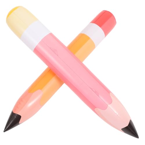 YARNOW 2Stücke Aufblasbare Bleistifte Bleistift Ballons für Schulanfang Klassenzimmer Dekoration und Geburtstagsfeiern für Kreative Partys von YARNOW