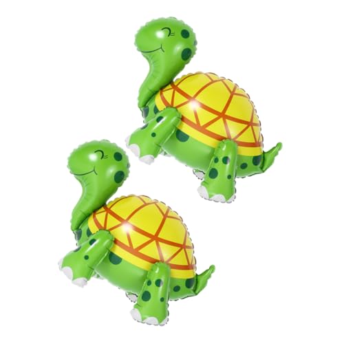 YARNOW 2Stücke Aufblasbare Schildkrötenballons Niedliche Tierballons Für Kindergeburtstag Dekoration Für Meerestier Motto Partys Aufblasbare Schildkröten Für Feiern Und Festlichkeiten von YARNOW