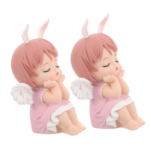 YARNOW 2Stücke Engel Kuchenaufsätze für Niedliche Kuchendekorationen für Geburtstagsfeiern und Babypartys für Kindergeburtstage und Feierlichkeiten von YARNOW