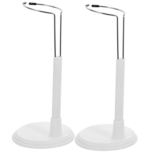 YARNOW 2Stücke Kreativer Puppenständer Tragbarer Displayhalter für Puppen zur Aufbewahrung und Präsentation zu Hause Geschäft Weißer Rack von YARNOW