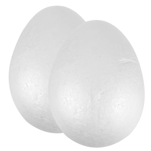 YARNOW 2Stücke Ostern DIY Malerei Eier Aus Große Weiße Eier Für Kreative Bastelprojekte Für Festliche Dekorationen von YARNOW