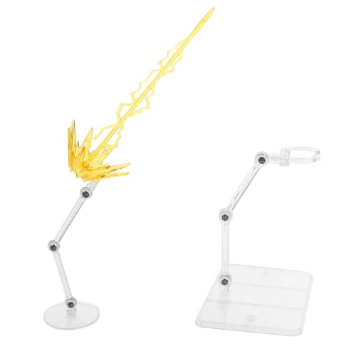 YARNOW 2Stücke Stabile Action Figuren Display Halter mit Basis Puppenständer mit Spezialeffekten für Kreative Präsentationen für Sammler und Ausstellungen von YARNOW