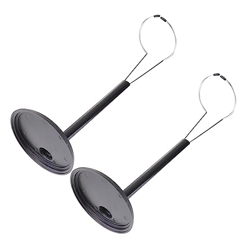 YARNOW 2Stücke Tragbarer Puppenständer für Puppen Schwarz Ausziehbar für Heim und Ladengebrauch Platzsparend Stilvolle Puppenhalterung zur Aufbewahrung und Präsentation von YARNOW