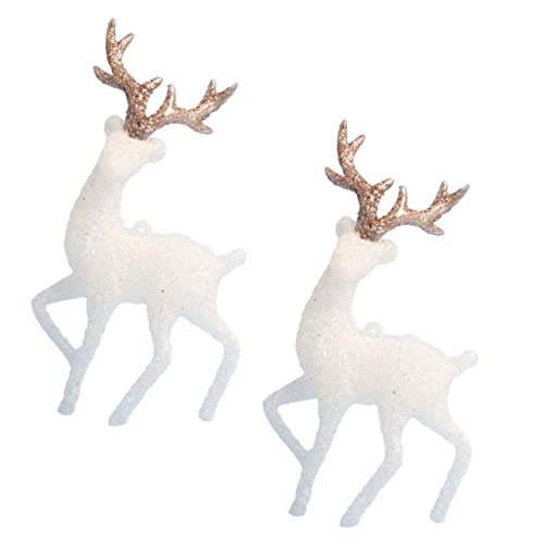 YARNOW 2Stücke Weihnachtskuchen Hirsch Miniaturen Glänzende Bastelornamente Für Festliche Tischdeko Süße Hirschanhänger Für Weihnachtsfeiern Und Kreative Bastelideen YARNOW 2Stücke Weihnachtskuchen Hirsch Miniaturen Glänzende Bastelornamente Für Festliche Tischdeko Süße Hirschanhänger Für Weihnachtsfeiern Und Kreative Bastelideen von YARNOW