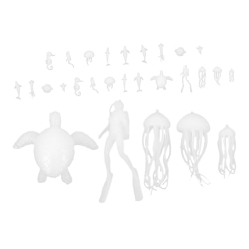 YARNOW 2sätze Epoxidharz Gießformen Mit Miniatur Meerestieren Kreative Bastelsets Für DIY Unterwasserfiguren Und Familienbindung von YARNOW