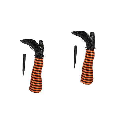 YARNOW 2sätze Halloween Dekoration Hexenbeine Für Garten Und Rasen Lustige Outdoor Deko Für Halloween-Partys Für Gruseldesign Und Gartenverschönerung von YARNOW