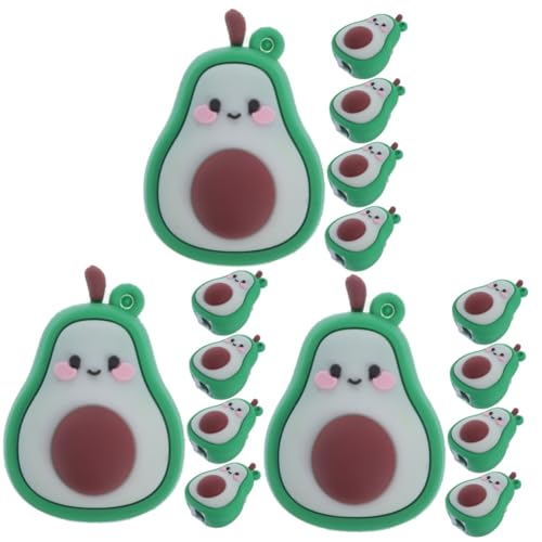 YARNOW 3 Sätze Teiliges Avocado Bleistiftanspitzer Cartoon Design Anspitzer Für Bleistifte Und Buntstifte Für Schule Und Büro Und Handlich Schärfeeffekt 5 Stück * 3 YARNOW 3 Sätze Teiliges Avocado Bleistiftanspitzer Cartoon Design Anspitzer Für Bleistifte Und Buntstifte Für Schule Und Büro Und Handlich Schärfeeffekt 5 Stück * 3 von YARNOW