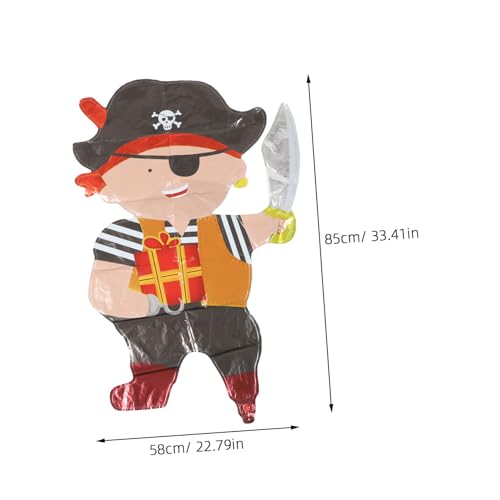 YARNOW 3 Stück Teiliges Piratenkapitän Folienballon Aluminiumfolie Langlebig Lustige Piratenschiff Form Jungen Geburtstagsdeko Halloween Party Luftballons Kinderfreundlich Einfache YARNOW 3 Stück Teiliges Piratenkapitän Folienballon Aluminiumfolie Langlebig Lustige Piratenschiff Form Jungen Geburtstagsdeko Halloween Party Luftballons Kinderfreundlich Einfache von YARNOW