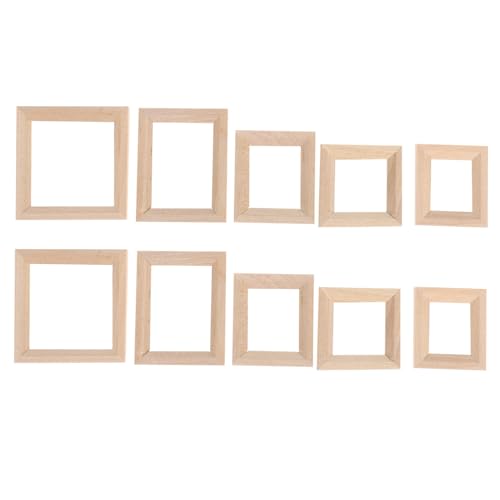 YARNOW 30 Stck Teiliges Miniatur Holz Bilderrahmen für Puppenhaus Handgefertigt Naturbelassen für DIY Miniaturhäuser Detailreiche Mini Fotorahmen zur Wanddekoration und Bastelprojekte YARNOW 30 Stck Teiliges Miniatur Holz Bilderrahmen für Puppenhaus Handgefertigt Naturbelassen für DIY Miniaturhäuser Detailreiche Mini Fotorahmen zur Wanddekoration und Bastelprojekte von YARNOW