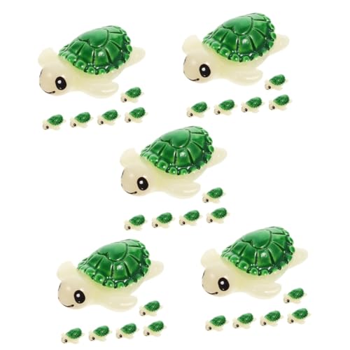 YARNOW 30 Stk Mini-schildkröten-modell Meeresschildkrötenfigur Mini-harztiere Tortenaufsatz Schildkröte Schildkröten-partygeschenke Feengarten-accessoires Kunstharz Schüttgut Spielzeug von YARNOW