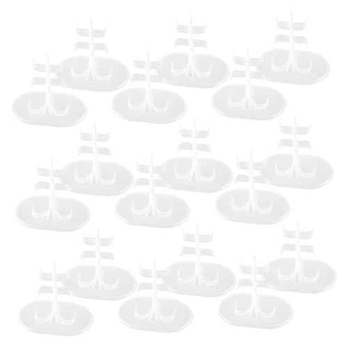YARNOW 30 Stück Fleece -Halter - Displayhalter für Actionfiguren Puppenständer Puppen unterstützen Puppenanzeigestand Puppenhalter-Organizer Puppenhalterung Plastik Weiß von YARNOW