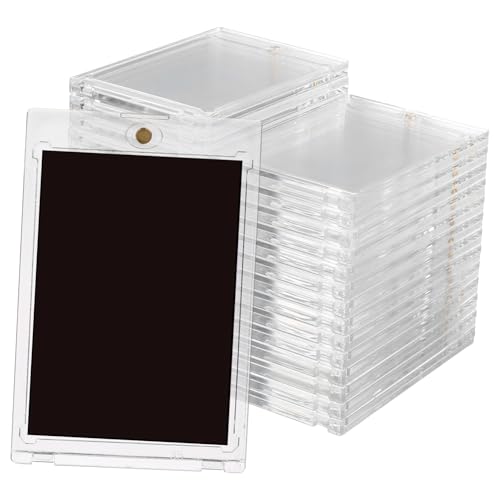 YARNOW 30 Stück Magnetische Kartenhalter Transparente Spielkarten Organizer mit Sicherem Magnetverschluss für Sammelkarten Sportkarten und Spielkarten Robuste Aufbewahrungslösungen YARNOW 30 Stück Magnetische Kartenhalter Transparente Spielkarten Organizer mit Sicherem Magnetverschluss für Sammelkarten Sportkarten und Spielkarten Robuste Aufbewahrungslösungen von YARNOW