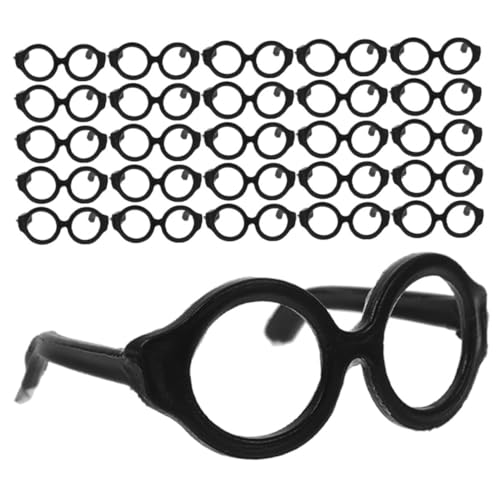 YARNOW 30 Stück Mini Puppenbrillen Kunststoff Brillen für Puppen Modisches Puppenzubehör für Rollenspiele für Große Puppen Stilvolle Accessoires für Kreative Spielstunden von YARNOW