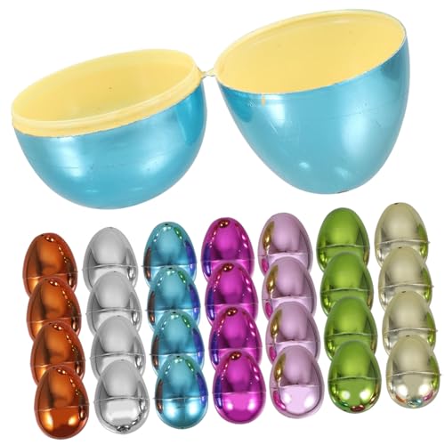 YARNOW 30 Stück Teiliges Buntes Eierset zum Befüllen Wiederverwendbare Aufklappbare Ostereier für Osterparty Dekoration Kleine Geschenkboxen Vielseitig als Süßigkeiten oder Gewinnboxen YARNOW 30 Stück Teiliges Buntes Eierset zum Befüllen Wiederverwendbare Aufklappbare Ostereier für Osterparty Dekoration Kleine Geschenkboxen Vielseitig als Süßigkeiten oder Gewinnboxen von YARNOW