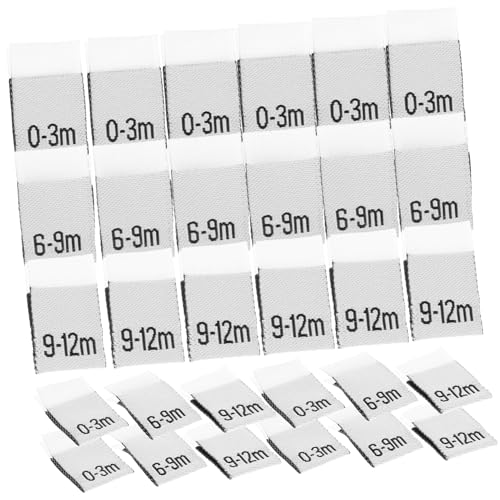 YARNOW 300 Stück Monats etiketten zum Aufnähen Langlebige Polyester Neugeborenen Kleidung Labels Monate Praktische Wachstumsmarker für Jungen und Mädchen Kleidung YARNOW 300 Stück Monats etiketten zum Aufnähen Langlebige Polyester Neugeborenen Kleidung Labels Monate Praktische Wachstumsmarker für Jungen und Mädchen Kleidung von YARNOW