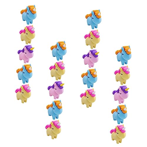 YARNOW 30Stücke Teiliges Radiergummis Im Einhorn Design Für Schulsachen Oder Kindergeburtstags Mitgebsel Bunten Farben von YARNOW