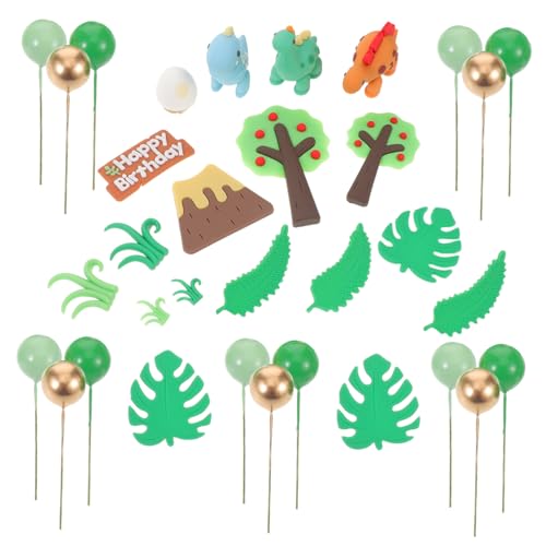 YARNOW 33 Stück Teiliges Wildtier Kuchen Dekor Set Vielseitige Waldtier Cupcake Toppers für Geburtstagsfeiern Einfache Anwendung Passend für Kuchen Kreative Urwald Dekoration von YARNOW