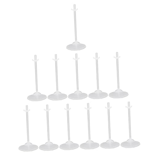 YARNOW 36Stücke Transparente Puppenständer Stabiler Kunststoff Halter für Puppen Display für Puppenregale Zubehör für Puppenkleiderschränke von YARNOW