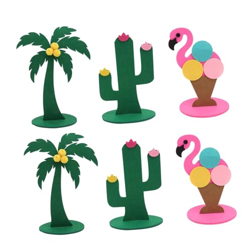YARNOW 3Sätze Filz Tischdeko Kreatives Hawaii Party Ornament Teiliges Bunten Farben Für Büro Und Wohnbereich Leicht Und Langlebig Aus Sicherem Material von YARNOW