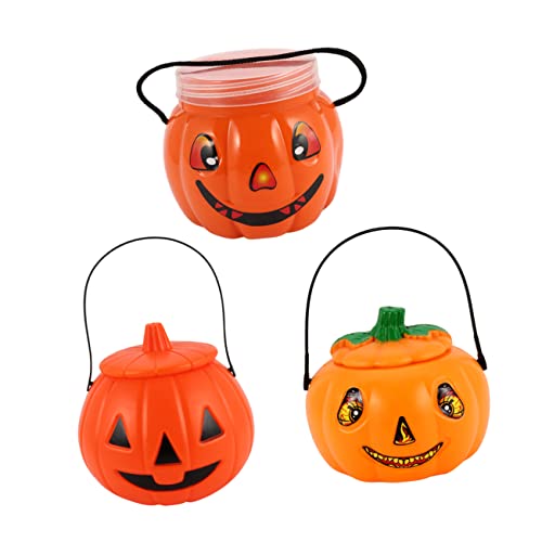 YARNOW 3Stücke Leuchtende Kürbiseimer Für Halloween Süßigkeitenglas Aufbewahrungskiste Für Langlebiges Und Sicheres Design Deko Für Gruselpartys YARNOW 3Stücke Leuchtende Kürbiseimer Für Halloween Süßigkeitenglas Aufbewahrungskiste Für Langlebiges Und Sicheres Design Deko Für Gruselpartys von YARNOW