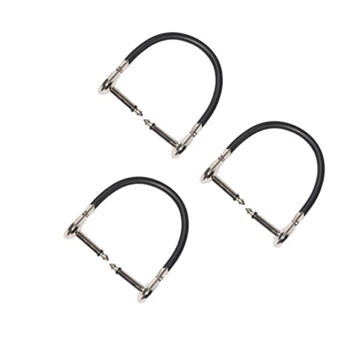 YARNOW 3Stücke Rechtwinkliges Gitarren Patchkabel Für Effektpedale Schwarz Für Pedalboards Und Instrumente YARNOW 3Stücke Rechtwinkliges Gitarren Patchkabel Für Effektpedale Schwarz Für Pedalboards Und Instrumente von YARNOW