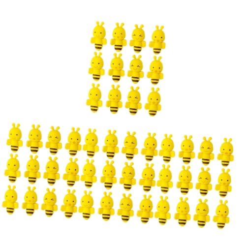 YARNOW 4 Sätze Bienenförmige Radiergummis Lustige Malwerkzeuge Für Schulmaterial Und Für Kleine Künstler Teile Zufälligen Designs 36 Stück * 4 von YARNOW