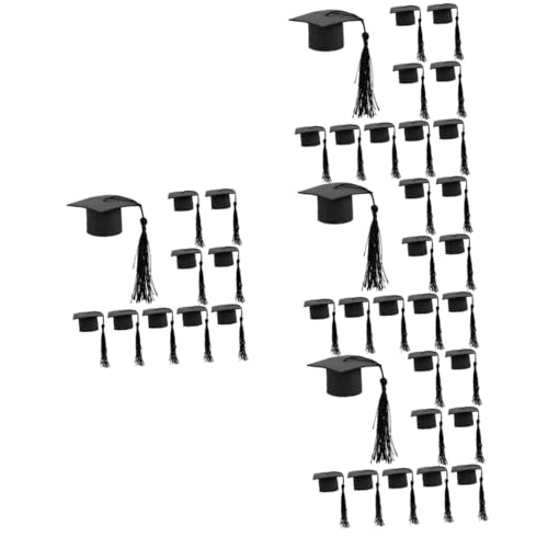 YARNOW 4 Sätze Cupcake-dekore Für Den Abschluss Abschlusskappendekorationen Kappe Graduierung Promoviert Glückwunsch Massenabschluss Schule Quaste Vlies Schwarz 10 Stück * 4 YARNOW 4 Sätze Cupcake-dekore Für Den Abschluss Abschlusskappendekorationen Kappe Graduierung Promoviert Glückwunsch Massenabschluss Schule Quaste Vlies Schwarz 10 Stück * 4 von YARNOW